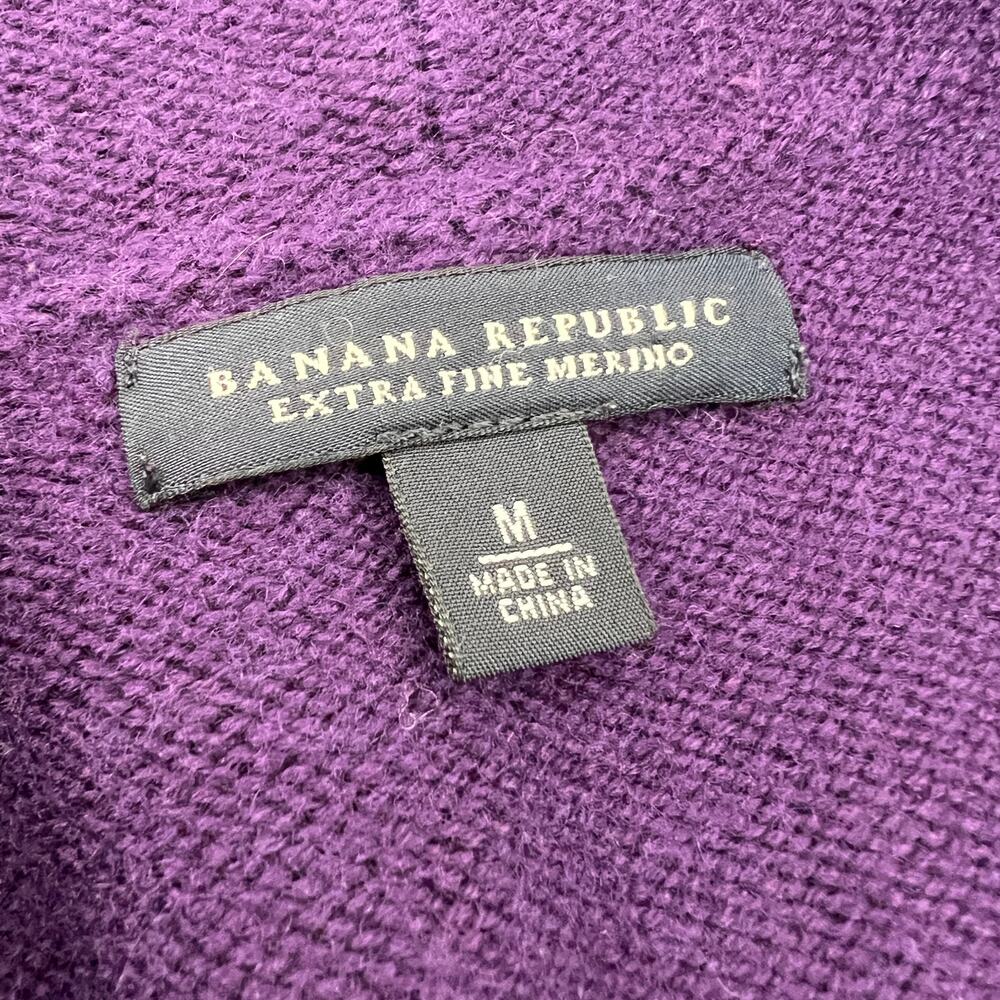 Banana Republic Purple Shawl Collar Buttoned Cardigan - Picture 7 of 9